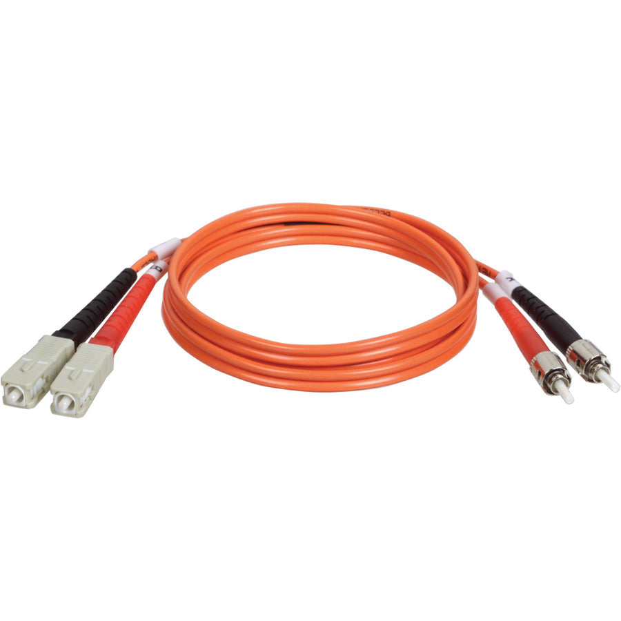 Tripp Lite 1M Duplex Multimode 62.5/125 Fiber Optic Patch Cable SC/ST 3' 3ft 1 Meter - ST Male - SC Male - 3ft - N304-003 - eCommerce Business Prime
