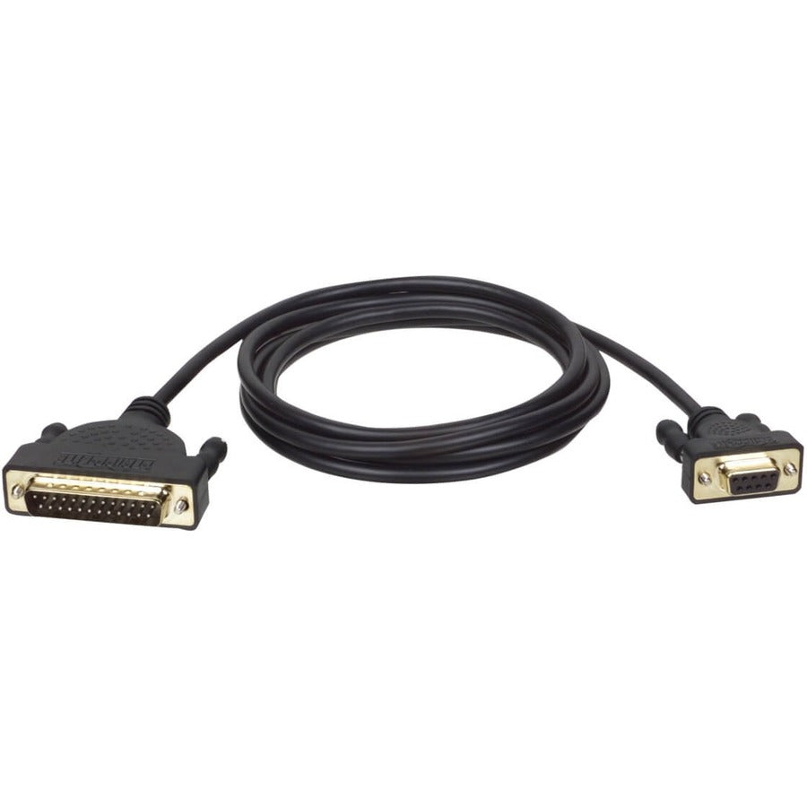 Tripp Lite 6ft AT Serial Modem Cable Gold Connectors DB25M to DB9F M/F 6' - (DB25 to DB9 M/F) 6-ft. - P404-006 - eCommerce Business Prime