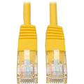 Tripp Lite 14ft Cat5e / Cat5 350MHz Molded Patch Cable RJ45 M/M Yellow 14' - 14ft - 1 x RJ-45 Male - 1 x RJ-45 Male - Yellow - N002-014-YW - eCommerce Business Prime