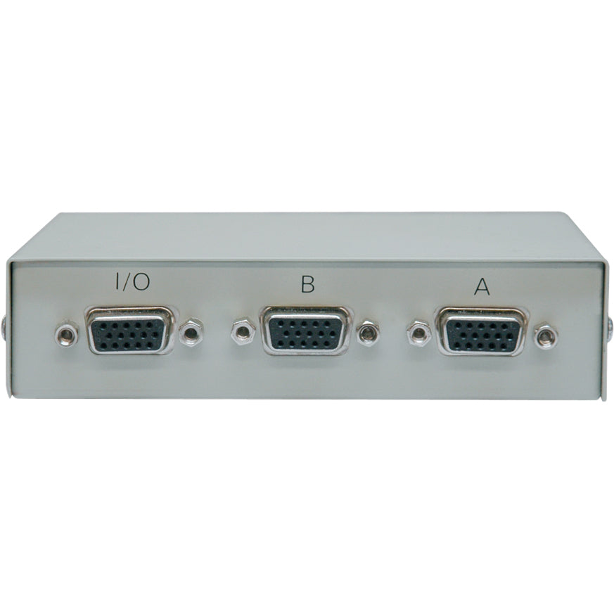 Tripp Lite 2-Port Manual VGA/SVGA Video Switch 3x HD15F Metal - 1600 x 1280 - VGA, SVGA - 2 Input Device - 1 Output device - 2 x VGA In - 1 x VGA Out - B112-002-R - eCommerce Business Prime