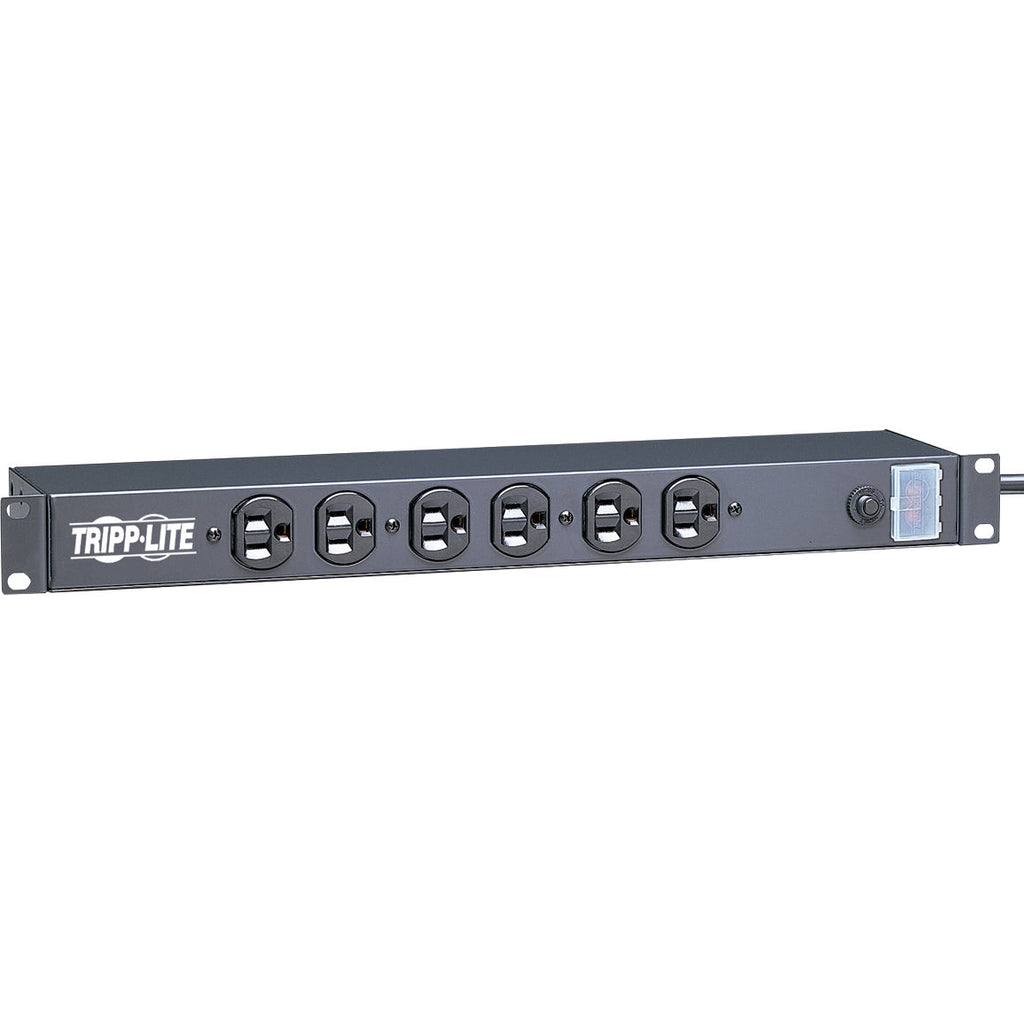 Tripp Lite Power Strip 12-Outlet Rackmount Metal 120V 5-15R 15ft Cord 1URM - NEMA 5-15P - 12 NEMA 5-15R - 15ft - RS-1215 - eCommerce Business Prime