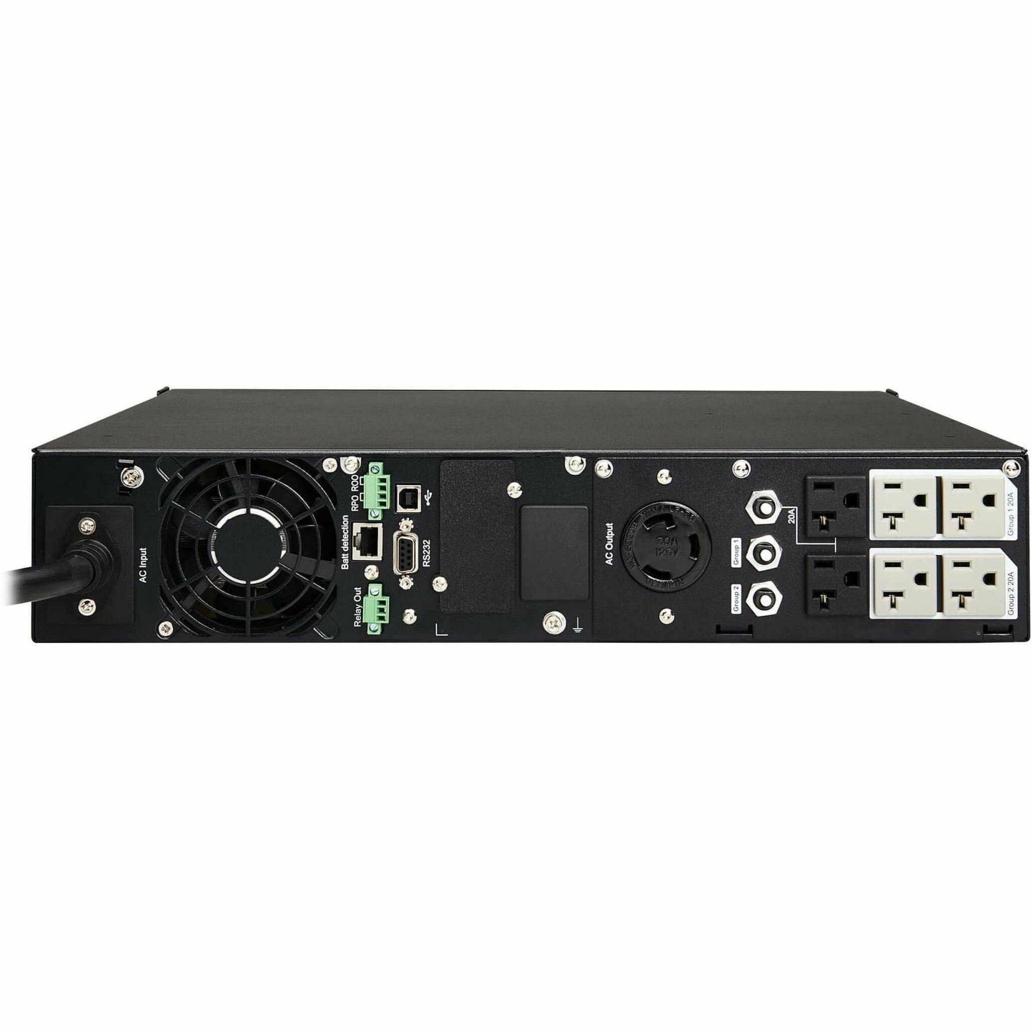 Tripp Lite 3000VA 2250W UPS Smart Rackmount AVR 120V USB DB9 SNMP 2URM - 2U - 4.50 Hour Recharge - 3.50 Minute Stand-by - 120 V AC Input - 120 V AC Output - 8 x NEMA 5-15/20R, 1 x NEMA L5-30R - SMART3000RM2U - eCommerce Business Prime