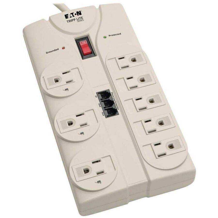 Tripp Lite Surge Protector Power Strip 120V 5-15R 8 Outlet RJ11 8' Cord 2160 Joule - 8 x NEMA 5-15R - 1800 VA - 2160 J - 120 V AC Input - 120 V AC Output - eCommerce Business Prime