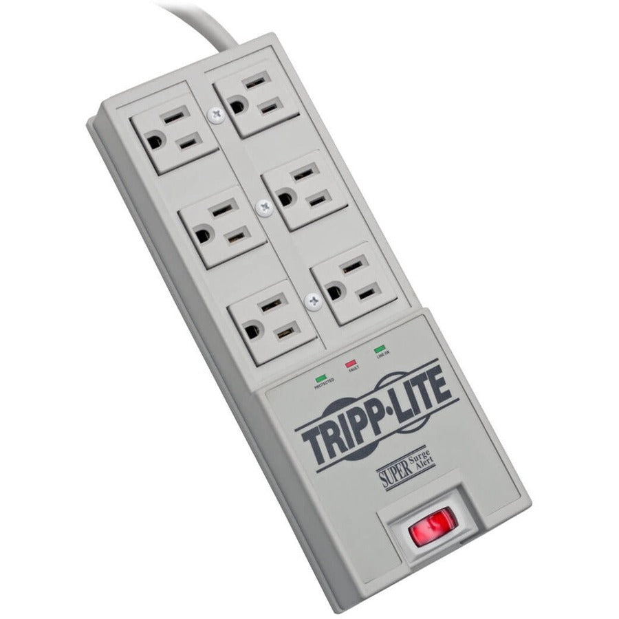Tripp Lite Surge Protector Power Strip 6 Outlet 6' Cord 2420 Joules Auto Shut Off - Receptacles: 6 x NEMA 5-15R - 2420J - TR-6 - eCommerce Business Prime