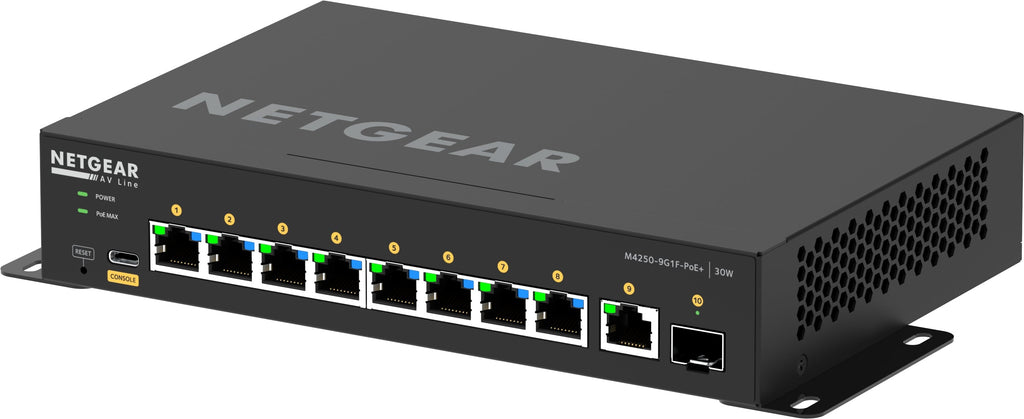NETGEAR 8x1G PoE+ 110W 1x1G and 1xSFP Managed Switch NETGEAR