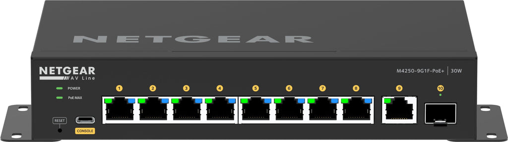NETGEAR 8x1G PoE+ 110W 1x1G and 1xSFP Managed Switch NETGEAR