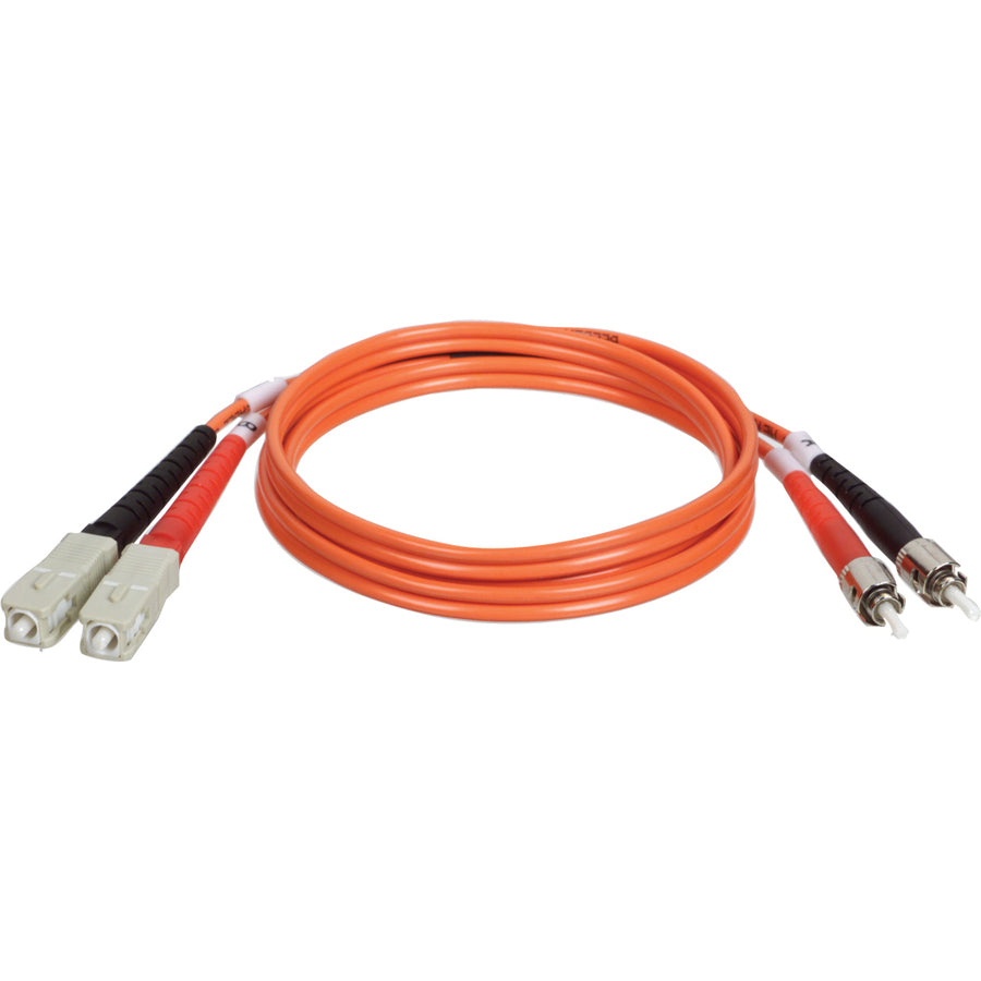 Tripp Lite 8M Duplex Multimode 62.5/125 Fiber Optic Patch Cable SC/ST 25' 25ft 8 Meter - SC Male - ST Male - 25ft - Orange - N304-025 - eCommerce Business Prime