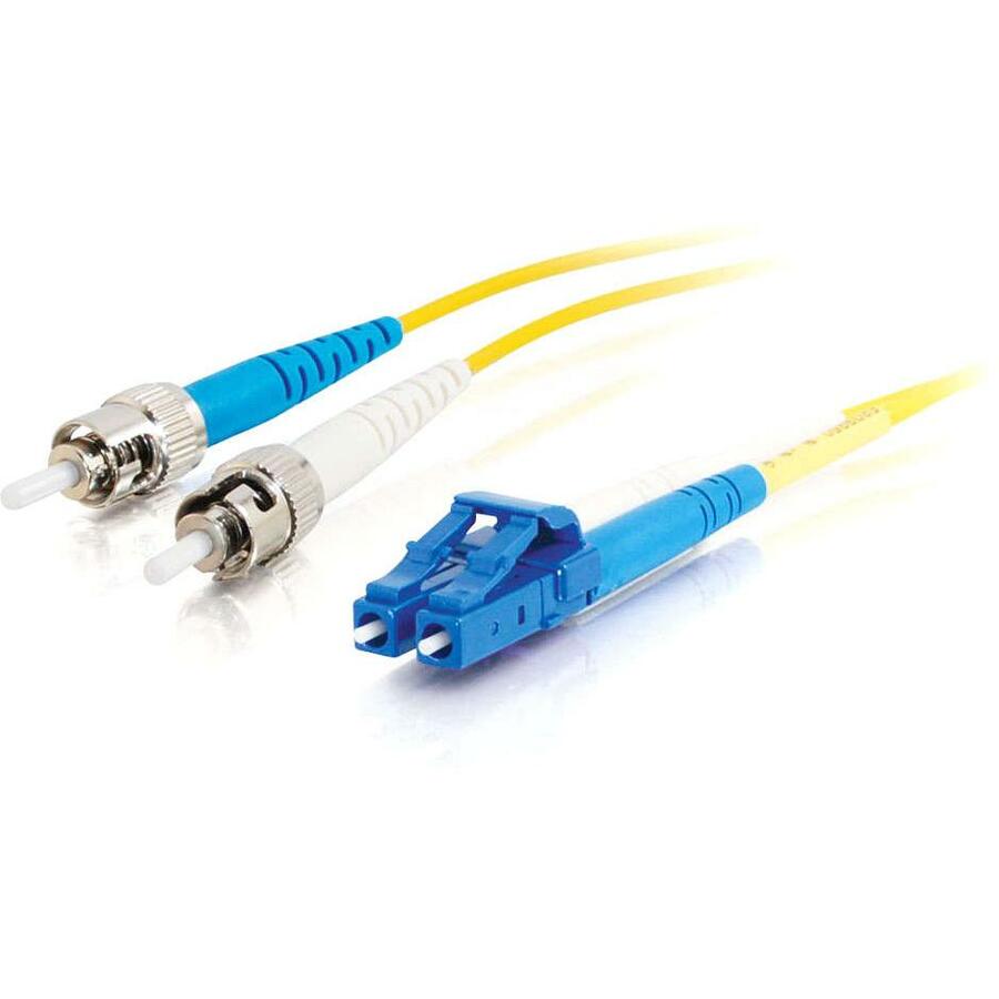 C2G-2m LC-ST 9/125 OS1 Simplex Singlemode PVC Fiber Optic Cable - Yellow - 2m LC-ST 9/125 Simplex Single Mode OS2 Fiber Cable - Yellow - 6ft - 37114 - eCommerce Business Prime