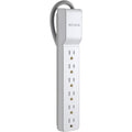 Belkin&reg; Home/Office Series Surge Protector With 6 Outlets, 2.5' Cord - Receptacles: 6 - 555J - BE106000-2.5 - eCommerce Business Prime
