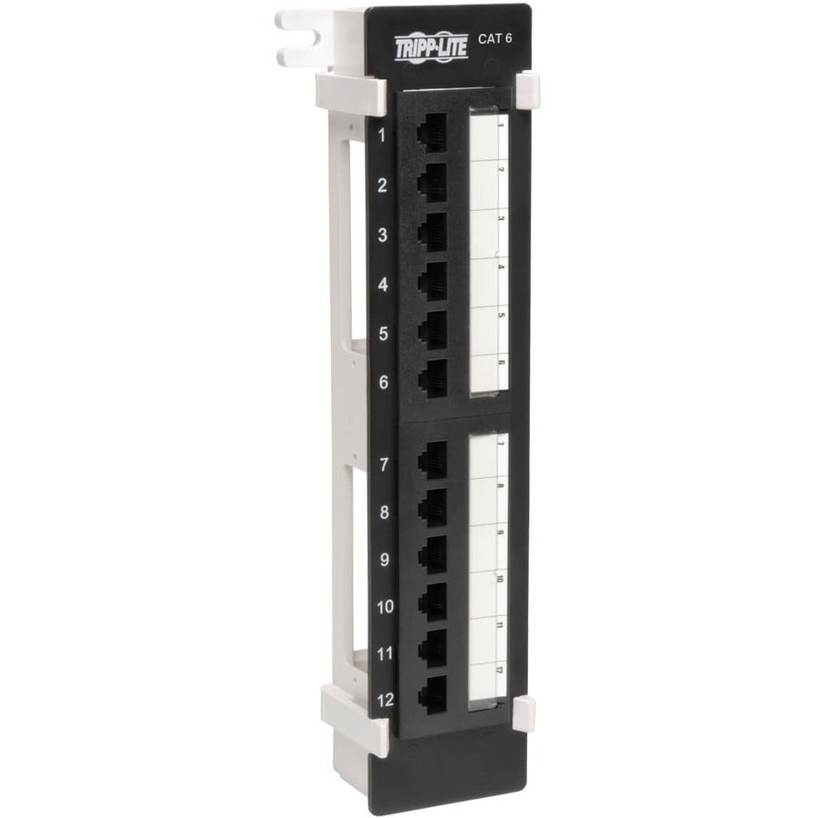 Tripp Lite 12-Port Cat6 Wall Mount Vertical 110 Patch Panel RJ45 TAA GSA - 12 x RJ-45 - N250-012 - eCommerce Business Prime