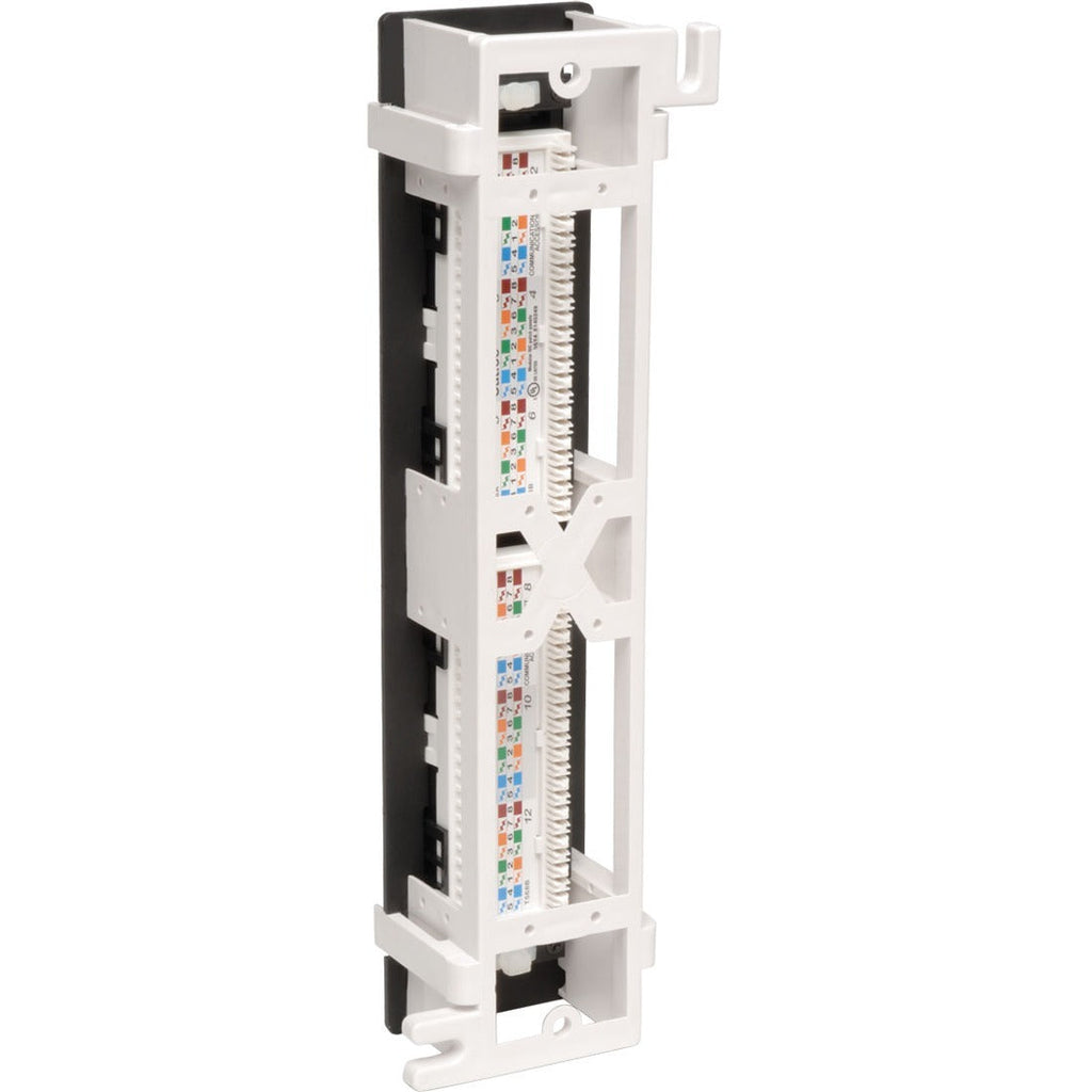 Tripp Lite 12-Port Cat6 Wall Mount Vertical 110 Patch Panel RJ45 TAA GSA - 12 x RJ-45 - N250-012 - eCommerce Business Prime