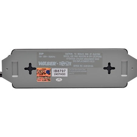 Tripp Lite Waber Power Strip Metal 5-15R 3 Outlet 5-15P 6' Cord - NEMA 5-15P - 3 NEMA 5-15R - 6ft - 3SP - eCommerce Business Prime