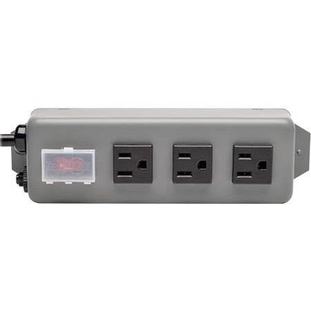 Tripp Lite Waber Power Strip Metal 5-15R 3 Outlet 5-15P 6' Cord - NEMA 5-15P - 3 NEMA 5-15R - 6ft - 3SP - eCommerce Business Prime