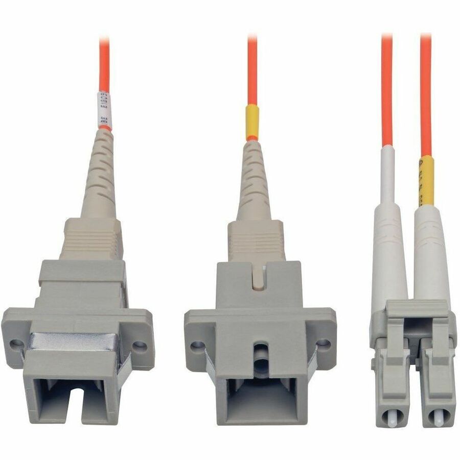 Tripp Lite 0.3M Duplex Multimode Fiber Optic 62.5/125 Adapter LC/SC M/F 1ft 1' 0.3 Meter - (LC-SC M/F) 0.3M (1-ft.) - N458-001-62 - eCommerce Business Prime