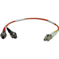 Tripp Lite 0.3M Duplex Multimode Fiber Optic 62.5/125 Adapter LC/ST M/F 1ft 1' 0.3 Meter - 1 ft Fiber Optic Network Cable - First End: 2 x LC Network - Male - Second End: 2 x ST Network - Female - Ora...  - N457-001-62 - eCommerce Business Prime