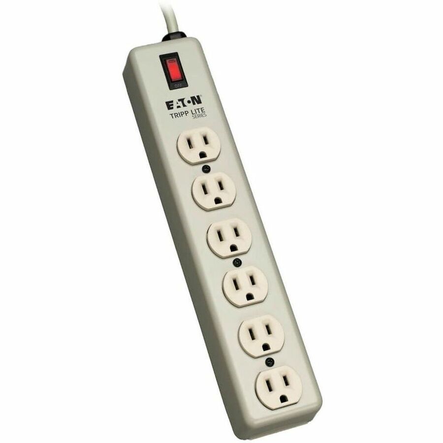 Tripp Lite Waber Power Strip Industrial 6-Outlet 5-15R 5-15P 15ft Cord - NEMA 5-15P - 6 NEMA 5-15R - 15ft - 6SPDX-15 - eCommerce Business Prime