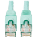 Tripp Lite 7ft Augmented Cat6 Cat6a Snagless 10G Patch Cable RJ45 M/M Aqua 7' - 7ft - 1 x RJ-45 Male - 1 x RJ-45 Male - Aqua Blue - N261-007-AQ - eCommerce Business Prime