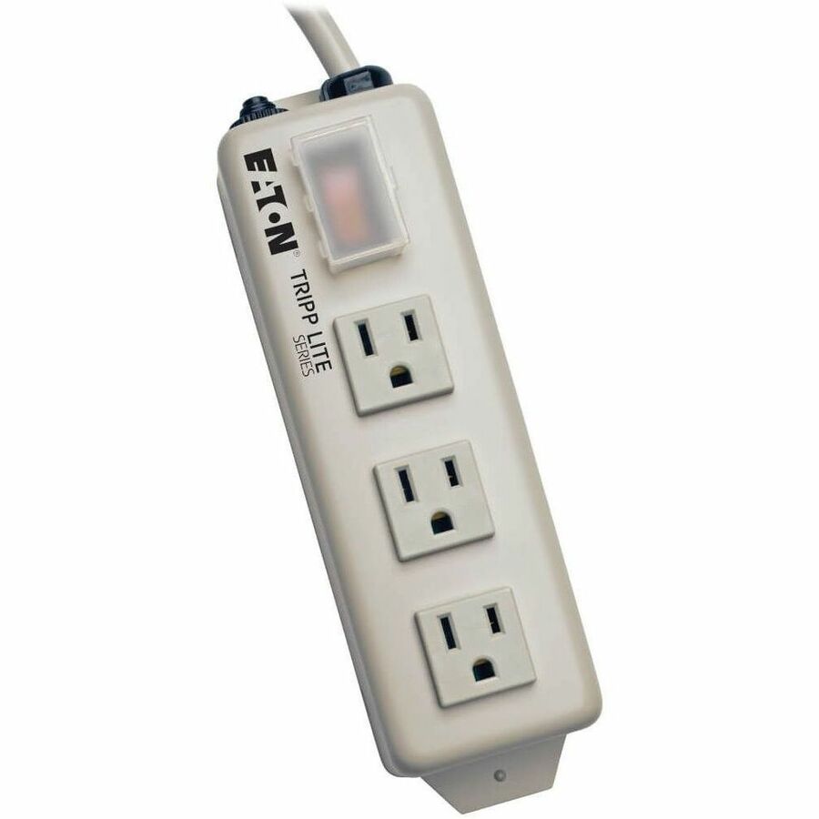 Tripp Lite Power Strip 120V 5-15R 3 Outlet Metal 6' Cord 5-15P - NEMA 5-15P - 3 NEMA 5-15R - 6ft - TLM306NC - eCommerce Business Prime