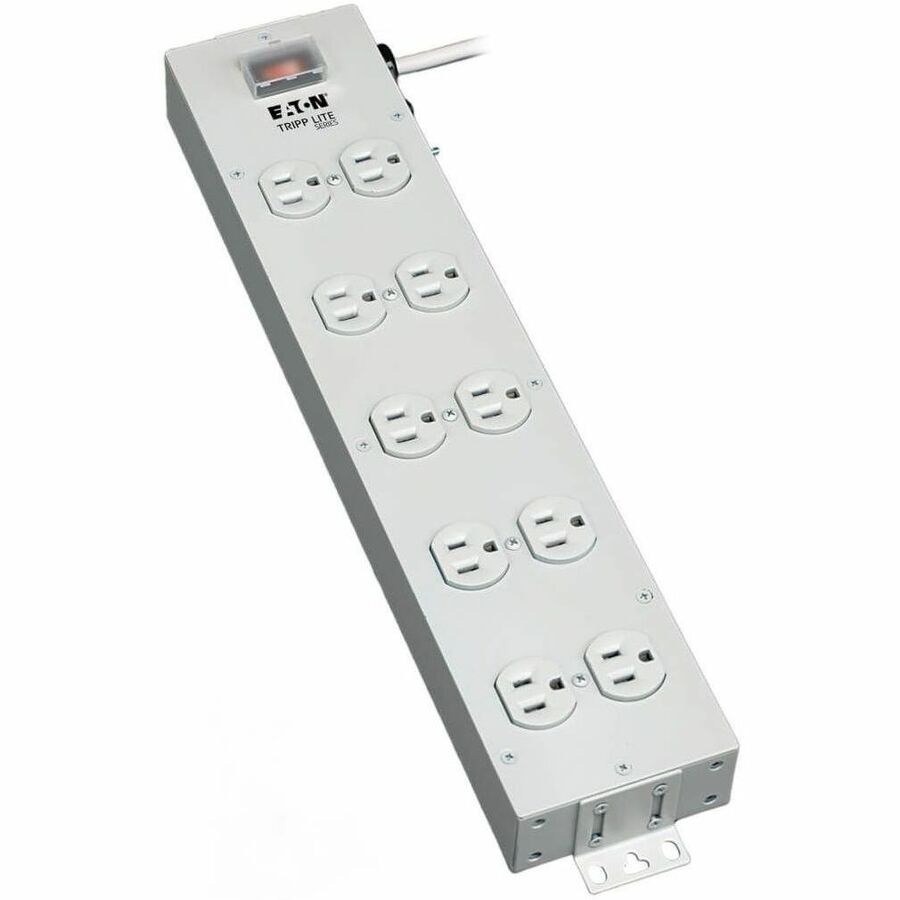 Tripp Lite Power Strip 120V 5-15R 10 Outlet Metal 15' Cord 5-15P - NEMA 5-15P - 10 NEMA 5-15R - 15ft - TLM1015NC - eCommerce Business Prime