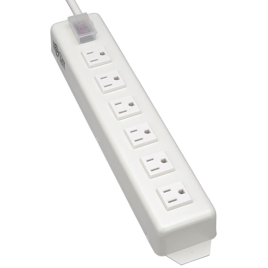 Tripp Lite Power Strip Metal 120V 5-15R Right Angle 6 Outlet 15ft Cord - NEMA 5-15P - 6 NEMA 5-15R - 15ft - TLM615NCRA - eCommerce Business Prime