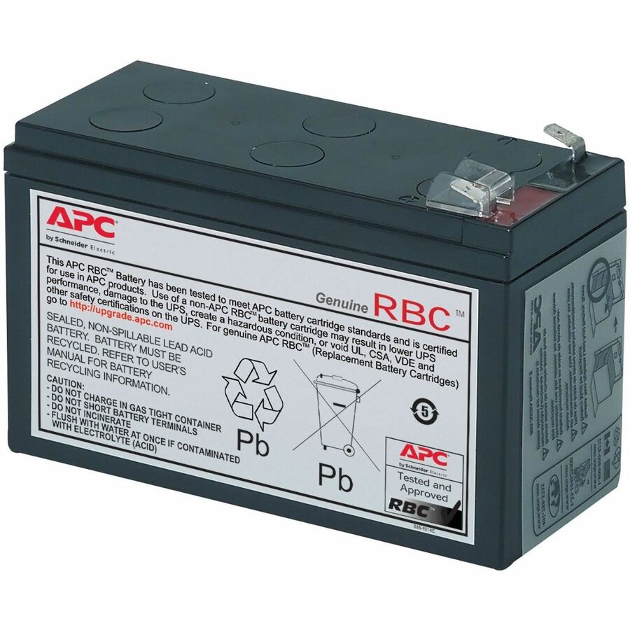 APC 7Ah UPS Replacement Battery Cartridge - 12V DC - Spill Proof, Maintenance Free Sealed Lead Acid Hot-swappable - RBC40 - eCommerce Business Prime