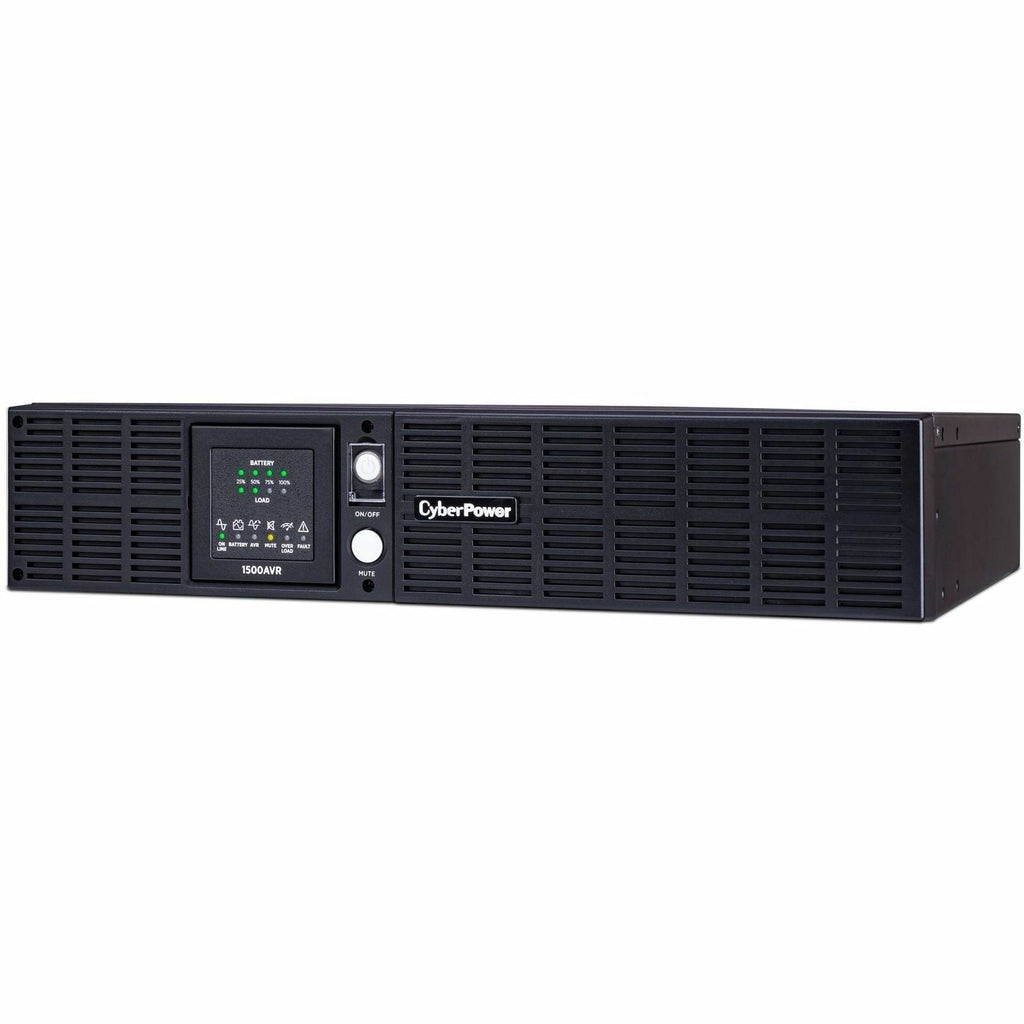 CyberPower CPS1500AVR Smart App LCD UPS Systems - 1500VA/900W, 120 VAC, NEMA 5-15P, Rack / Tower, 8 Outlets, PowerPanel&reg; Business, $300000 CEG, 3YR Warranty - CPS1500AVR - eCommerce Business Prime