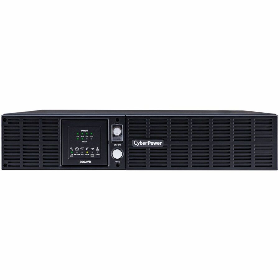 CyberPower CPS1500AVR Smart App LCD UPS Systems - 1500VA/900W, 120 VAC, NEMA 5-15P, Rack / Tower, 8 Outlets, PowerPanel&reg; Business, $300000 CEG, 3YR Warranty - CPS1500AVR - eCommerce Business Prime