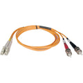 Tripp Lite 20M Duplex Multimode 62.5/125 Fiber Optic Patch Cable LC/ST 65' 65ft 20 Meter - ST Male - LC Male - 65.62ft - Orange - N318-20M - eCommerce Business Prime