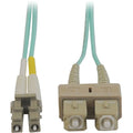 Tripp Lite 1M 10Gb Duplex Multimode 50/125 OM3 LSZH Fiber Optic Patch Cable LC/SC Aqua 3' 3ft 1 Meter - SC Male - LC Male - 3.28ft - Aqua Blue - N816-01M - eCommerce Business Prime