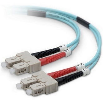 Belkin Fiber Optic Patch Cable - SC Male - SC Male - 9.84ft - Aqua - F2F40277-03M-G - eCommerce Business Prime