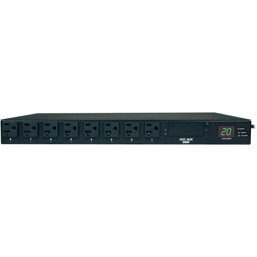 Tripp Lite PDU Metered ATS 120V 20A 5-15/20R 16 Outlet L5-20P Horizontal 1U - 16 x NEMA 5-15/20R - 2.4kVA - 1U Rack-mountable - PDUMH20AT - eCommerce Business Prime