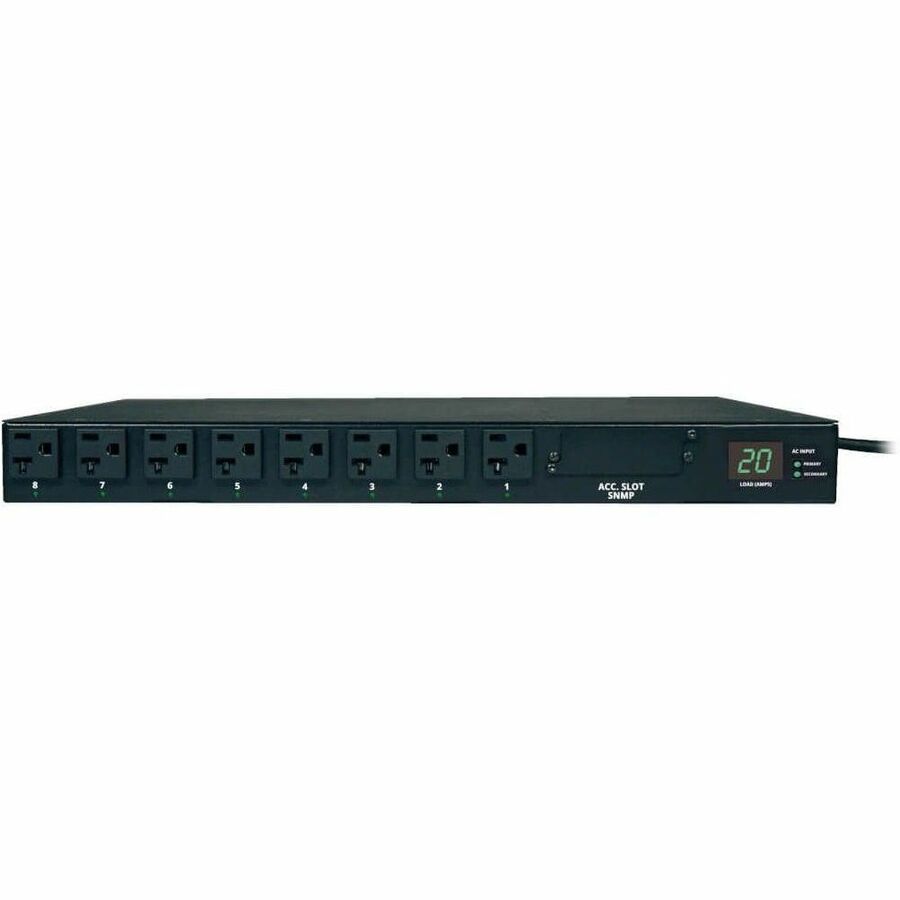 Tripp Lite PDU Metered ATS 120V 20A 5-15/20R 16 Outlet L5-20P Horizontal 1U - 16 x NEMA 5-15/20R - 2.4kVA - 1U Rack-mountable - PDUMH20AT - eCommerce Business Prime