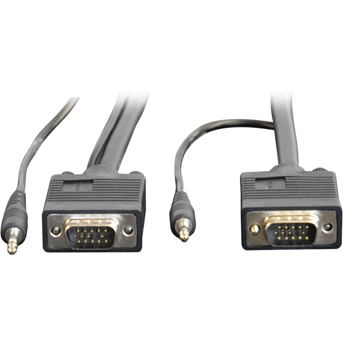 Tripp Lite VGA Coax Monitor Cable with audio, High Resolution cable with RGB coax - (HD15 and 3.5mm M/M) 25-ft. - P504-025 - eCommerce Business Prime