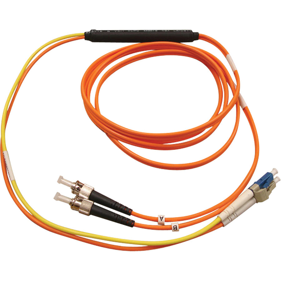 Tripp Lite 1M Fiber Optic Mode Conditioning Patch Cable ST/LC 3' 3ft 1 Meter - LC Male - ST Male - 3.28ft - Yellow, Orange - N422-01M - eCommerce Business Prime