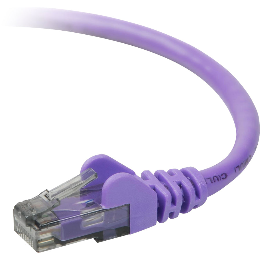 Belkin Cat. 6 UTP Patch Cable - RJ-45 Male - RJ-45 Male - 7ft - Purple - A3L980-07-PUR-S - eCommerce Business Prime