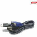 TRENDnet 2-in-1 USB VGA KVM Cable, 1.83m (6 Feet), VGA-SVGA HDB 15-Pin Male to Male, USB 1.1 Type A, Connect Computers with VGA And USB Ports, USB Keyboard-Mouse Cable & Monitor Cable, Black, TK-CU06 ...  - TK-CU06 - eCommerce Business Prime