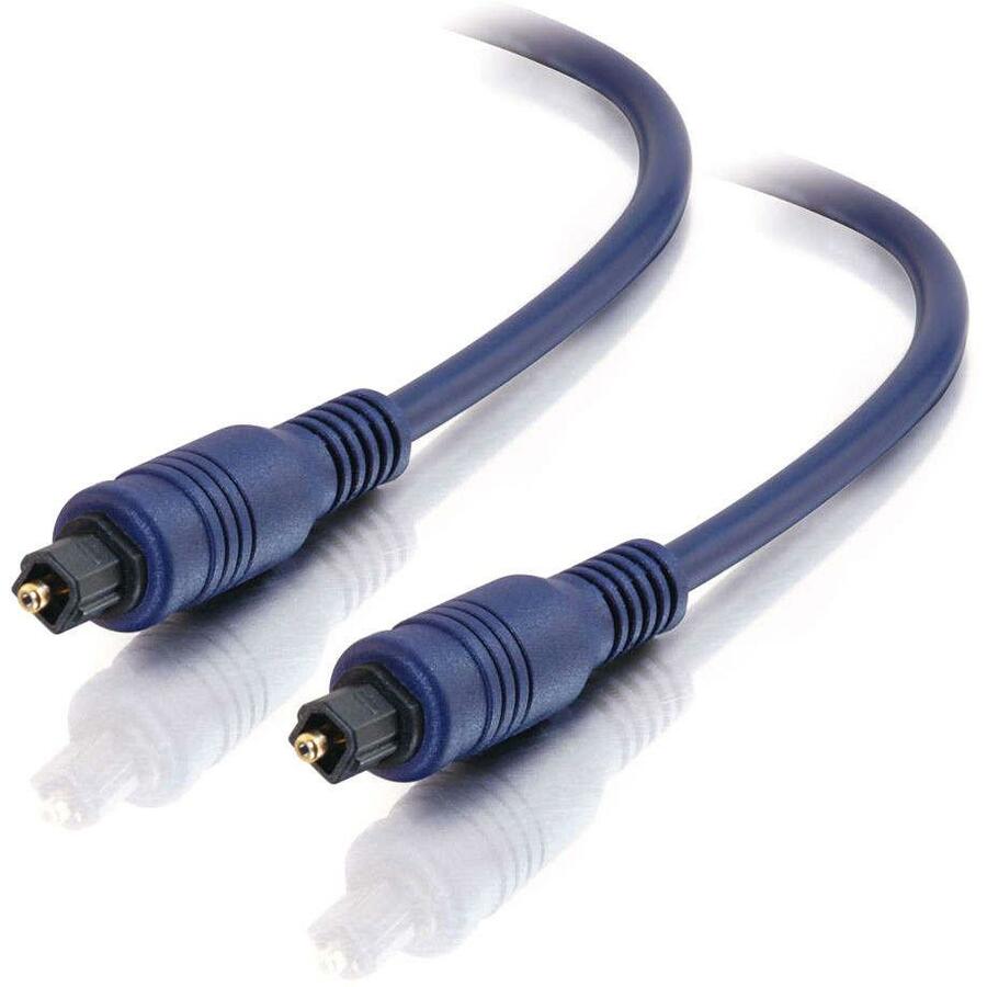 C2G 1m Velocity TOSLINK Optical Digital Cable - Toslink Male - Toslink Male - 3.3ft - Blue - 40390 - eCommerce Business Prime