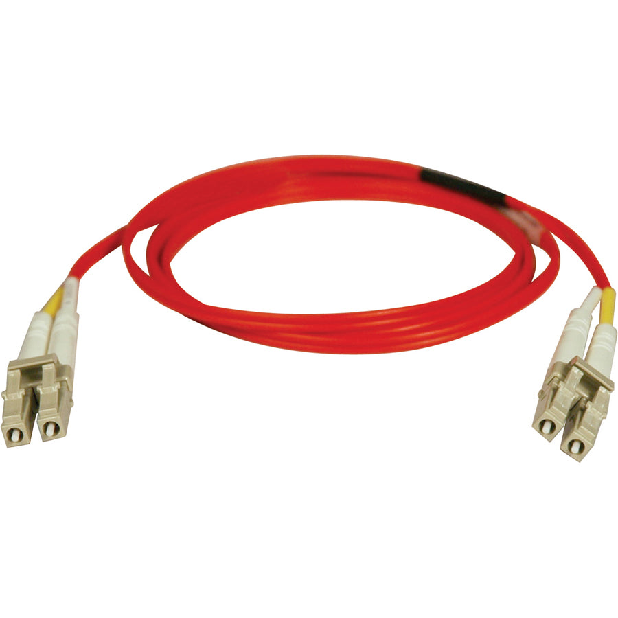 Tripp Lite 1M Duplex Multimode 62.5/125 Fiber Optic Patch Cable LC/LC Red 3' 3ft 1 Meter - LC Male - LC Male - 3.28ft - Red - N320-01M-RD - eCommerce Business Prime