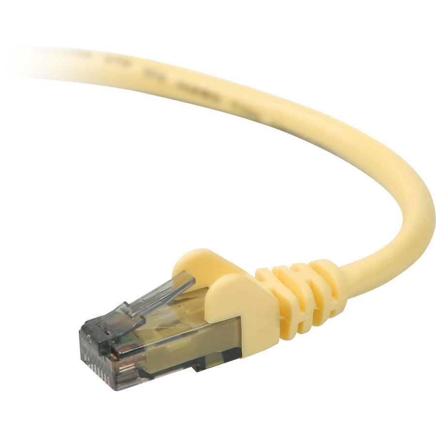 Belkin 900 Series Cat. 6 UTP Patch Cable - RJ-45 Male - RJ-45 Male - 30ft - Yellow - A3L980-30-YLW-S - eCommerce Business Prime