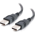 C2G 2m USB Cable - USB 2.0 A to USB A - M/M - Type A Male USB - Type A Male USB - 6.56ft - Black - 28106 - eCommerce Business Prime