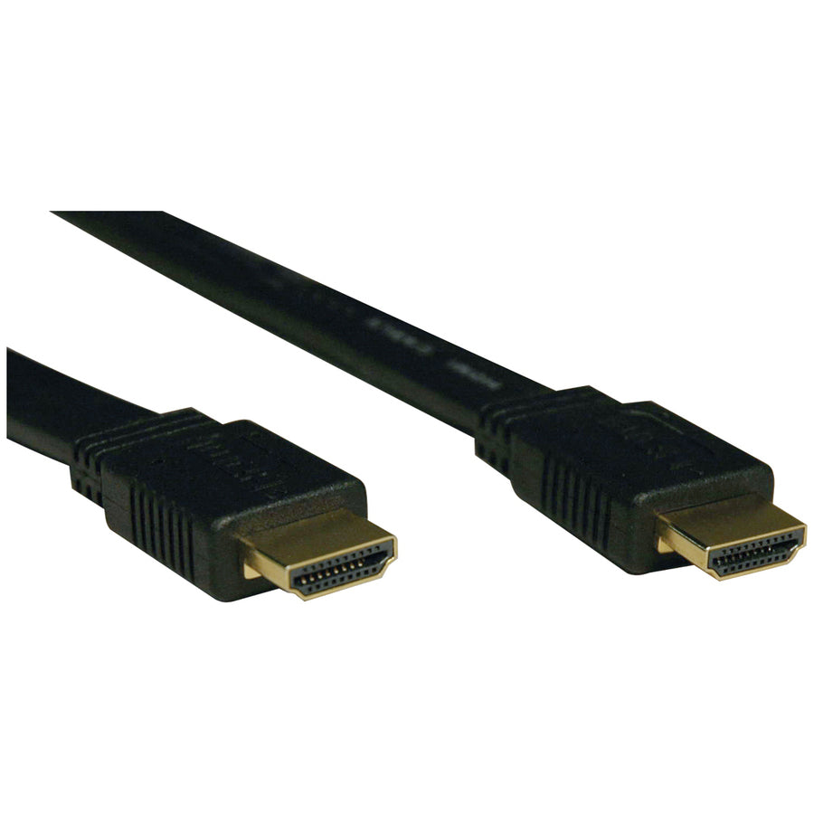 Tripp Lite 10ft High Speed HDMI Cable Digital Video with Audio Flat Shielded 4K x 2K M/M 10' - Male HDMI - Male HDMI - 10ft - Black - P568-010-FL - eCommerce Business Prime