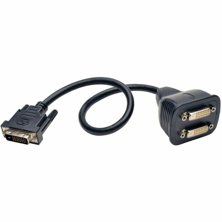 Tripp Lite 1' DVI-D Y Splitter Video Monitor Cable DVI Male / 2x Female 1' - (DVI-D M to 2x F) 1-ft. - P564-001 - eCommerce Business Prime