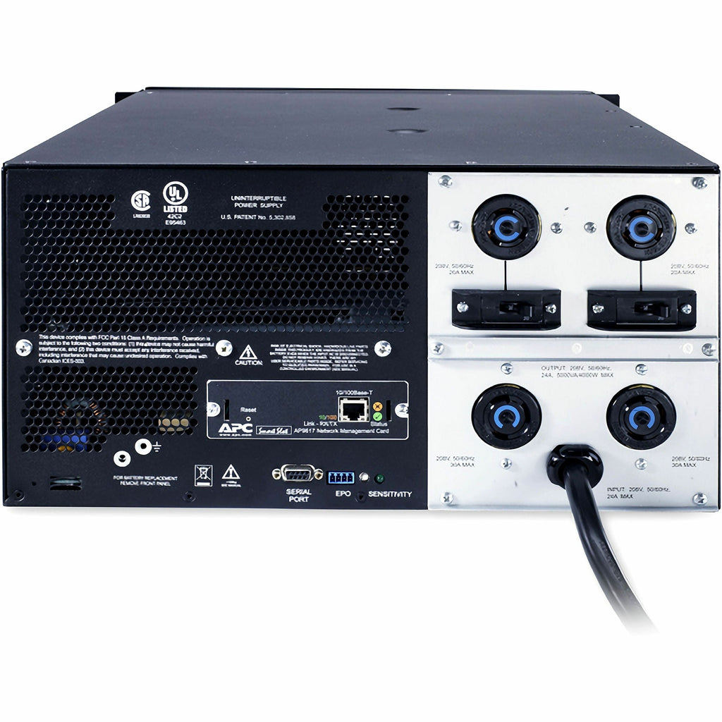 APC Smart-UPS 5000VA Tower/Rack-mountable UPS - 5000VA/4000W - 9.4 Minute - 2 x NEMA L6-20R, 2 x NEMA L6-30R - SUA5000RMT5U - eCommerce Business Prime