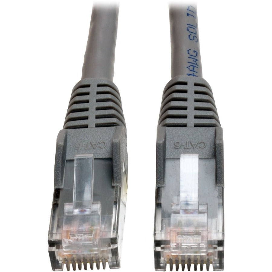 Tripp Lite 50ft Cat6 Gig Plenum Snagless Molded Patch Cable RJ45 Gray 50' - 50ft - 1 x RJ-45 Male - 1 x RJ-45 Male - Gray - N201-050-GY-P - eCommerce Business Prime