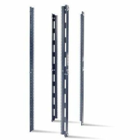 APC Vertical Mounting Rail with Square Holes - Black - AR7510
