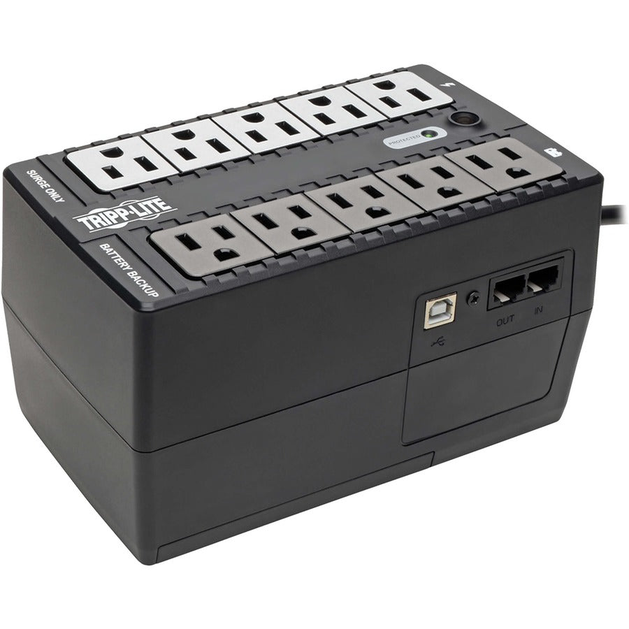 Tripp Lite UPS 600VA 325W Desktop Battery Back Up Compact 120V USB Standby 50/60Hz 5-15P PC - 600VA/300W - 1 Minute Full Load - 10 Outlet x NEMA 5-15R - INTERNET600U - eCommerce Business Prime