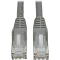 Tripp Lite 1ft Cat6 Gigabit Snagless Molded Patch Cable RJ45 M/M Gray 1' - 1ft - Gray - N201-001-GY - eCommerce Business Prime
