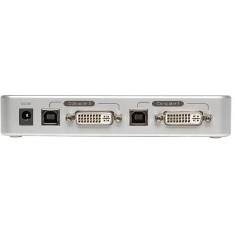 Tripp Lite 2-Port Compact DVI / USB KVM Switch w/ Audio and Cable Kit - 2 x 1 - 2 x DVI-I Monitor - B004-DUA2-K-R - eCommerce Business Prime