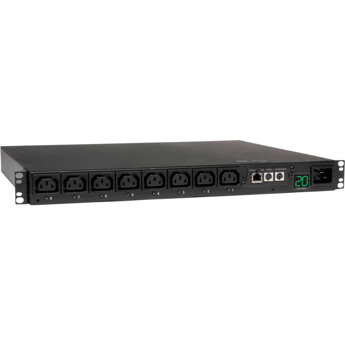 Tripp Lite PDU Switched 200V - 240V 20A C13 8 Outlet L6-20P Horizontal 1URM - 8 x IEC 320 EN 60320 C13 - 1U Rack-mountable - PDUMH20HVNET - eCommerce Business Prime