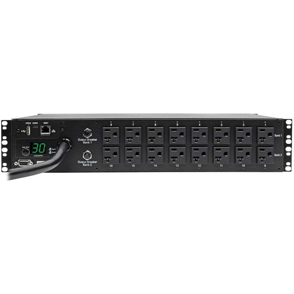 Tripp Lite PDU Switched 120V 30A 5-15/20R 16 Outlet 2URM -Special Price - 16 x NEMA 5-20R - 2U Rack-mountable - PDUMH30NET - eCommerce Business Prime